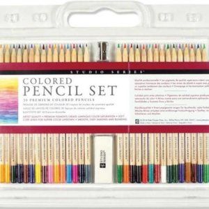 Studio Series Premium Colored Pencil Set (30 pieces) + BONUS travel set NEW
